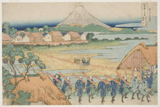 Fuji Seen in the Distance from the Senju Pleasure Quarter (Senju kagai yori chōbō no Fuji)
