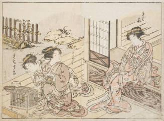 Three Young Women Of Kagemanji-Ya