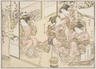 Three Young Women Of Matsune-Ya