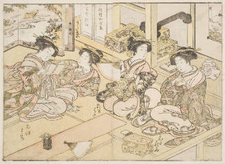 Four Young Women Of Ogi-Ya
