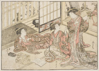 Three Young Women Of Kado Daikoku-Ya