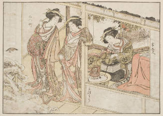 Three Young Women Of Naka Omi-Ya