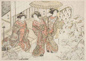 Three Young Women Of Naka Omi-Ya