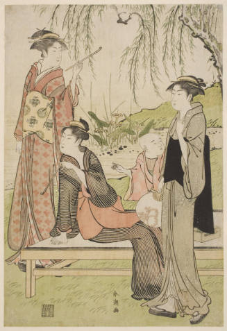 Three Women in a Garden