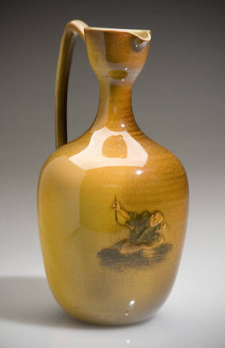 Vase with Seated Figure of a Japanese Tailor