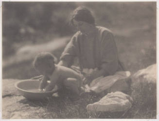 Mother and Child with Wash Bowl (Beatrice and India Ruyl)