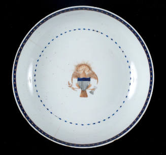 Bowl Ornamented with Arms of the United States