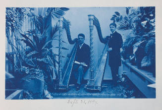 Two Harpists in Greenhouse
