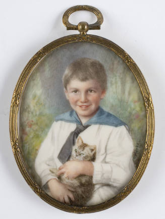 Young Boy with Kitten