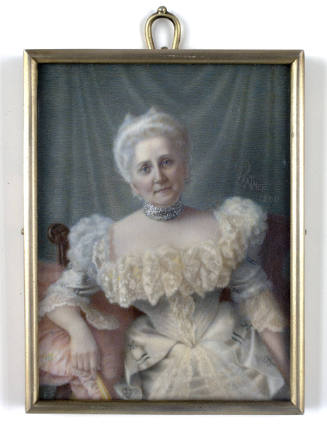 Portrait of a Seated Woman with White Hair