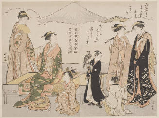 A Women's Hawking Party in the Foot-Hills of Mount Fuji