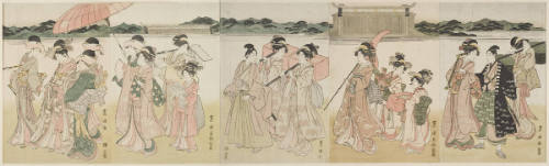 A Procession of Women Going to a Shrine