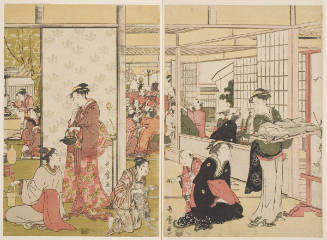 Celebrating Ebisuko (Scene at a Tea-House)