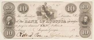 Ten Dollar Bank Note from the Bank of Augusta
