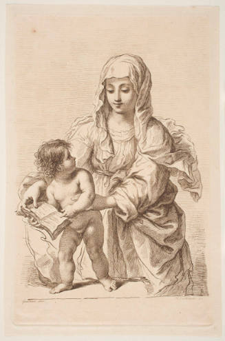 Virgin and Child Holding a Book