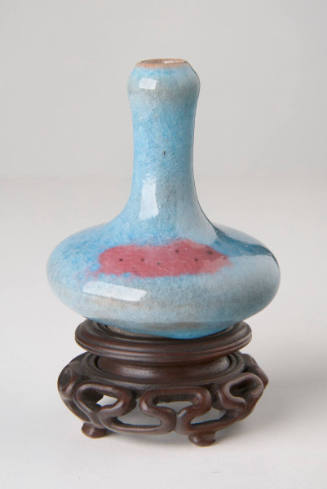 Miniature Bottle Vase  Imitating Song Dynasty Jun Ware