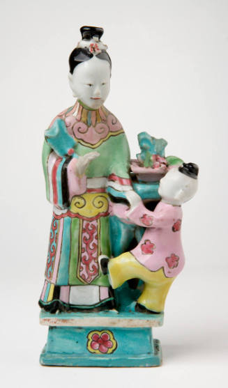Figurine of Chinese Mother and Son
