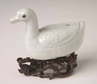 Small Duck Figurine (with wooden stand)