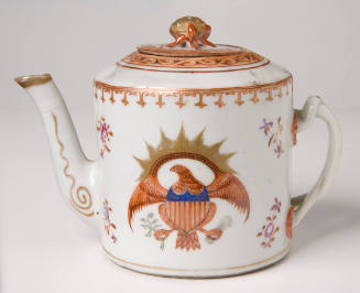 Small Teapot with American Eagle Design and Lychee finial