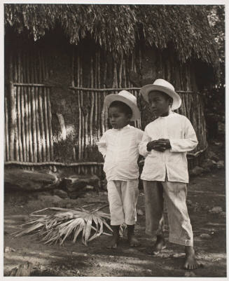 Two Boys in Panama Hats