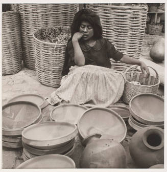 Woman with Baskets and Pots