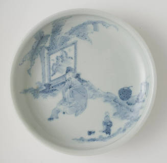 Dish with Figure of a Scholar