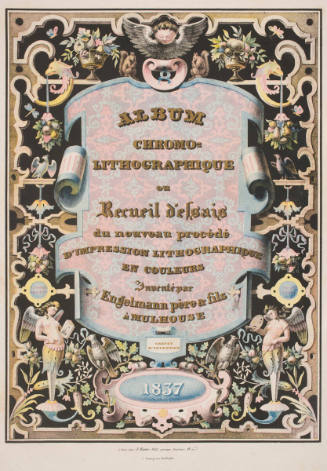 Title Page of Album Chromo-lithogaphique or Recueil d'essais de nouveau procédé d'impression lithographique encoleurs