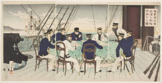 Naval Officers Discussing the Battle Strategy for the Invasion of China