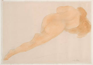Reclining Nude With Long Hair