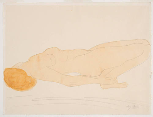 Reclining Nude Holding Ankles