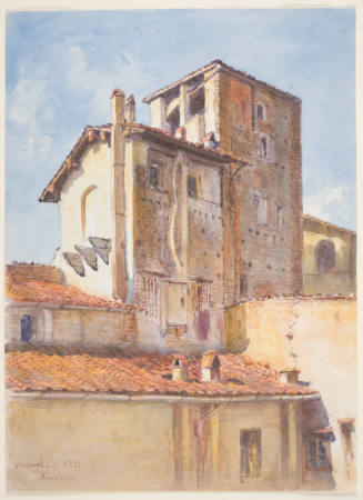View from Newman's Window, 1 Piazza Dei Rossi, Florence, No.1, Thursday, March 23, 1882