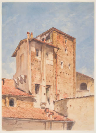 View from Newman's Window, 1 Piazza Dei Rossi, Florence, No.6, Thursday, March 30, 1882