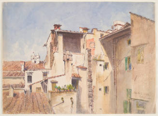 View from Newman's Window, 1 Piazza Dei Rossi, Florence, No.10, Thursday, April 6, 1882