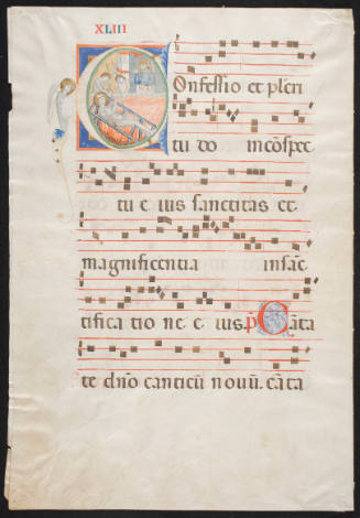Double Leaf from a Gradual: The Martyrdom of Saint Lawrence