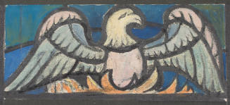 Predella Panel Representing The Phoenix Rising From The Flames