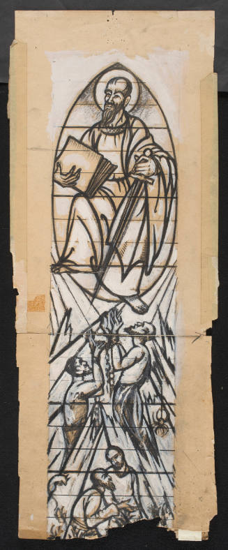 Prep. Sketch For Cntr. Panel Of St. Paul Transept