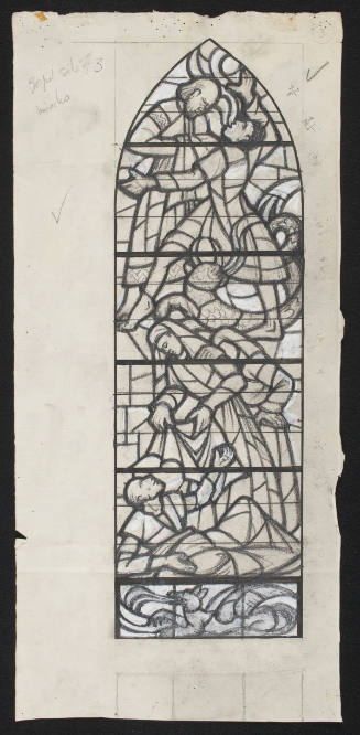 Prelim. Sketch For Window 3, The Miracles Of St. Paul