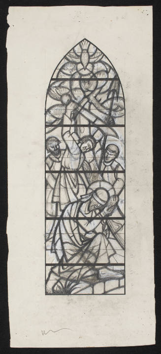 Prelim. Sketch For Window 6, The Martyrdom Of St. Paul