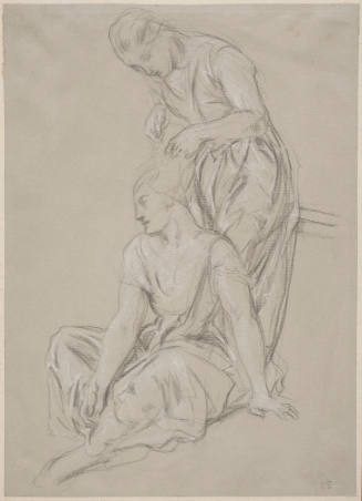 Two Female Figures, Draped