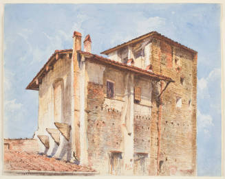 View from Newman's Window, 1 Piazza Dei Rossi, Florence, No.3, Saturday, March 25, 1882