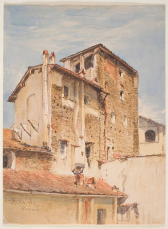 View from Newman's Window, 1 Piazza Dei Rossi, Florence, No.8, Tuesday, April 4, 1882