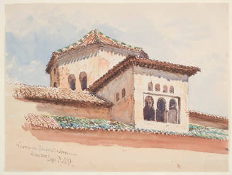 Towers Over the Sala De Las Dos Hermanas, The Alhambra, September 17, 1884