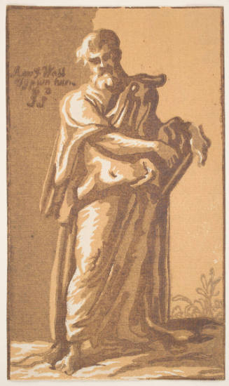 An Apostle Standing, Holding a Book