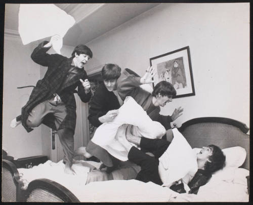 Beatles' Pillow Fight, George V Hotel, Paris