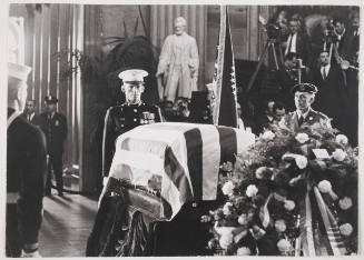 The Body of President John F. Kennedy Lies in State in the Capitol Rotunda
