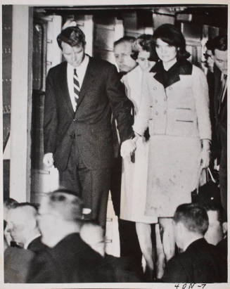 Jacqueline and Robert F. Kennedy Accompanying the President’s Body at Andrews Air Force Base