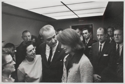 Lyndon Johnson and Jackie Kennedy on Air Force One Moments before Swearing-in