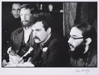 Jerry Rubin, with Gary Snyder and Alan Cohen at the Human Be-In, San Francisco