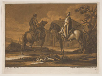 Two Horsemen, after Georg Philipp Rugendas l