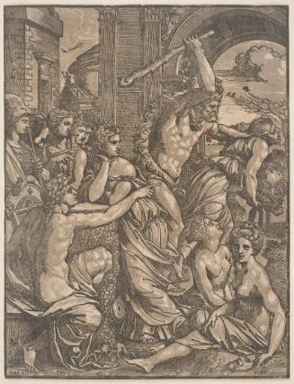 Hercules driving Envy from the Temple of the Muses at the Behest of Apollo